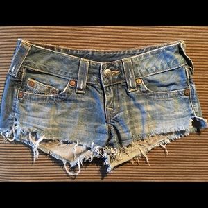 True Religion Bobby Cut-Off Shorts